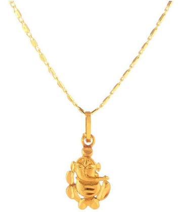 Darshini Designs - Golden Pendant ( Pack of 1 )