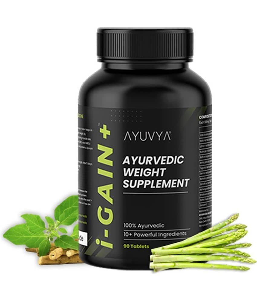 Ayuvya i-Gain+ Tablets New and improved formula - The Ultimate Weight Gainer. Improves digestion and muscle mass. Ayurvedic 90 No.s