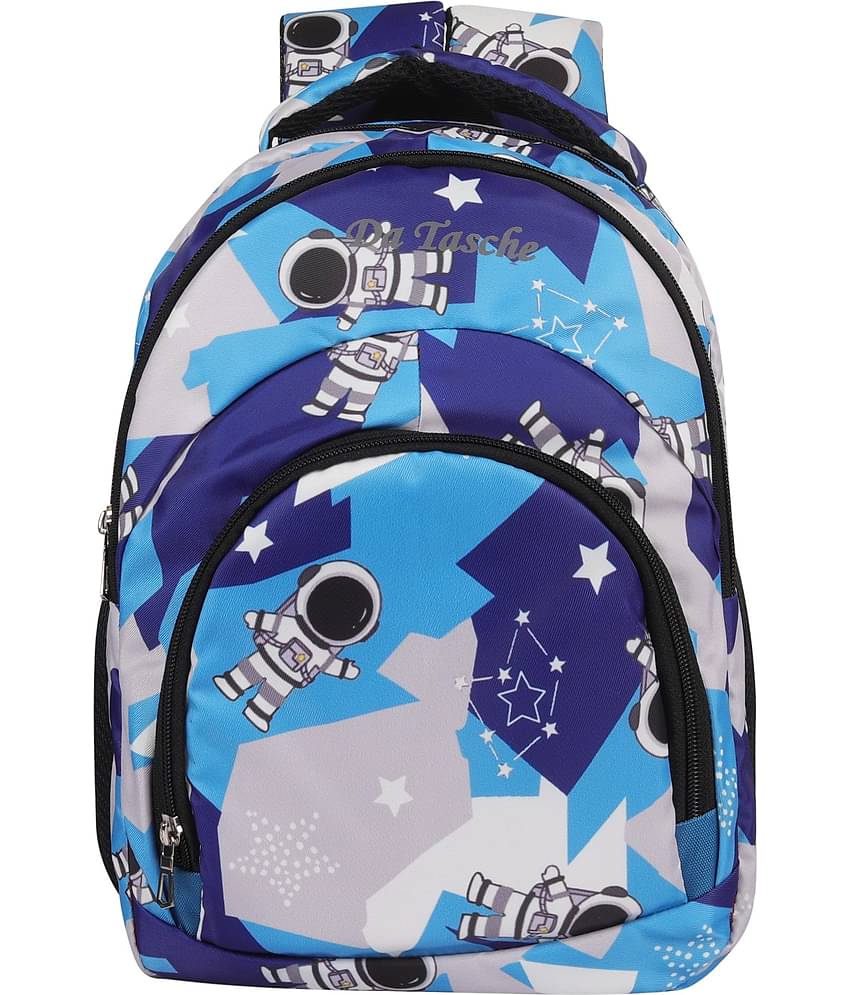 Da Tasche Blue Polyester Backpack For Kids