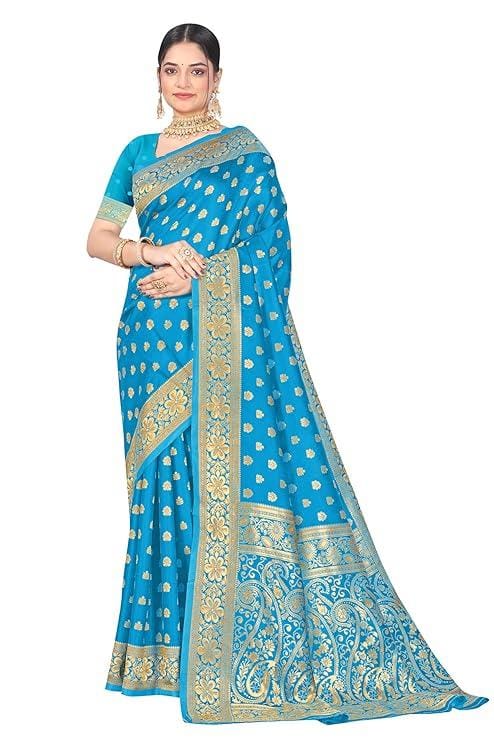 Blue Colour  Roopali Saree