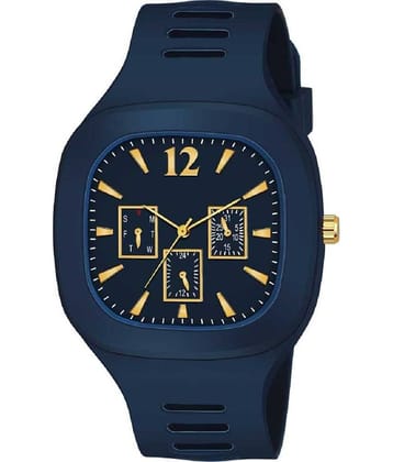 Renaissance Traders - Blue PU Analog Men's Watch