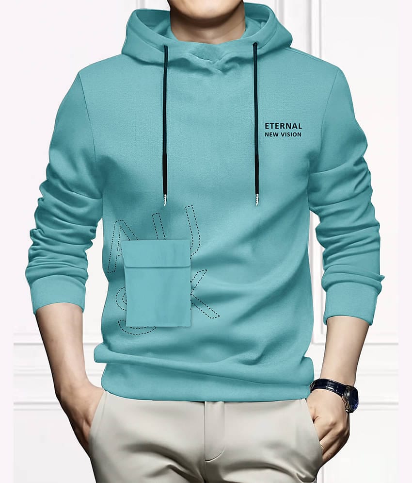 AUSK Hooded T-Shirt for Men - Cotton Blend ( White, Pack of 1 )