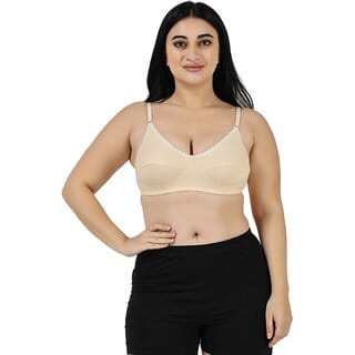 Skin Women T-Shirt Non Padded Half Coverage Bra Skin Women T-Shirt Non Padded Half Coverage Bra