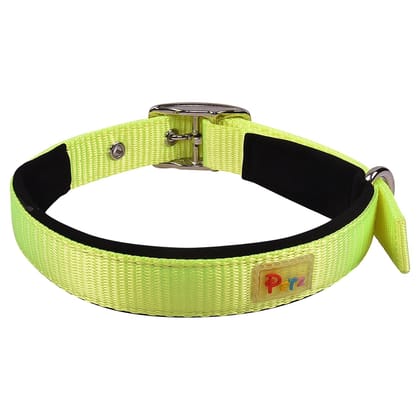 Petz Pure Nylon Padded Collar 3/4 inch Light Green 20mm