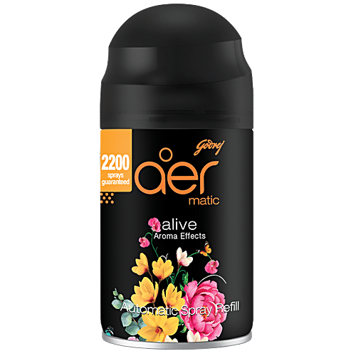 Godrej Aer Smart Matic Refill, Automatic Room Fresheners - Alive, 225ml