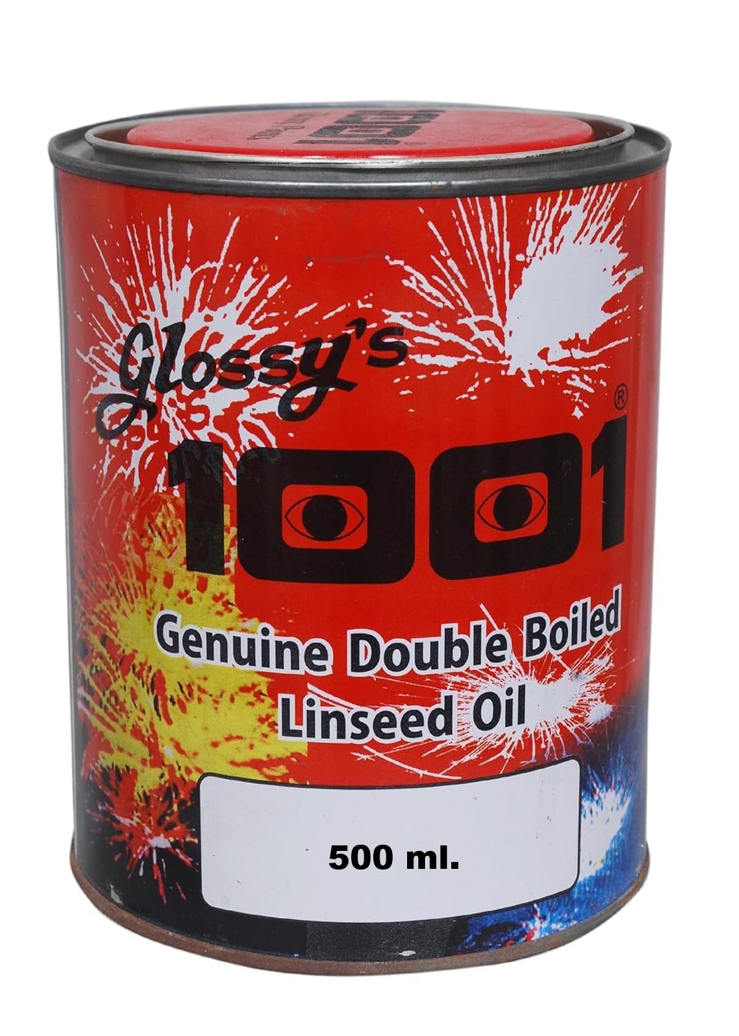 1001 Genuine Double Boiled Linseed Oil | for Wood Finishing & Restoration, Sports Equipment(Cricket Bat), Filling Cracks of Marble and Other Stones ,Mixing with Wall Putty ,Paints, Polishing -500 ml.