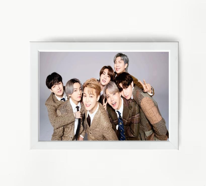 NOKKES Bts Army Bangtan Boy V suga J-Hope Jungkook Jin Jimin Rm 5X7 Inch Size Photo Frame Photo Home Office_AQW229