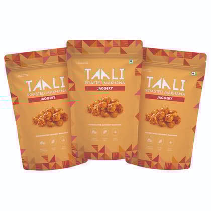Taali Roasted Makhana With Jaggery, 75 gm Each - Pack of 3