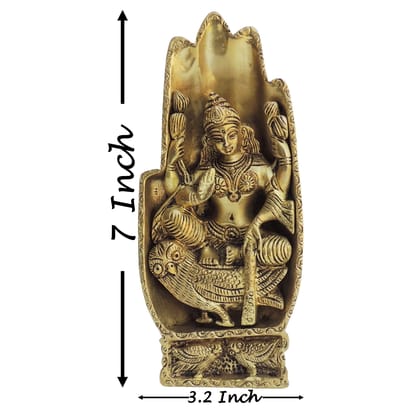 Brass Showpiece Laxmi Ji Hand God Idol Statue (BSMAS1369 C)