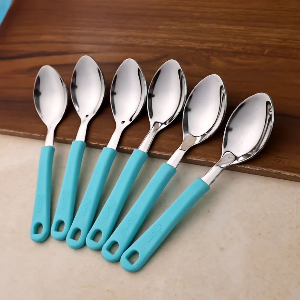 Supermom Stainless Steel Tea Spoon 6 Pcs (Multicolor)