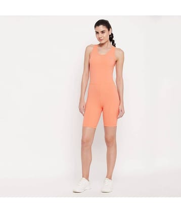 Clovia Polyester Orange Bodysuits -