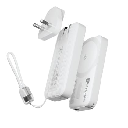 3 in1 GaN Charger + Power Bank | 67W Charger + 5000mAh-15W Magnetic Wireless Power Bank & 22.5W Fast Wired Charging | for Laptops & iPhone 17,16,15,14-Charges iPhone 50% in 30 mins | SFC2.0 | Boost Blade Duo 3 in1 GaN Charger + Power Bank | 67W Charger +