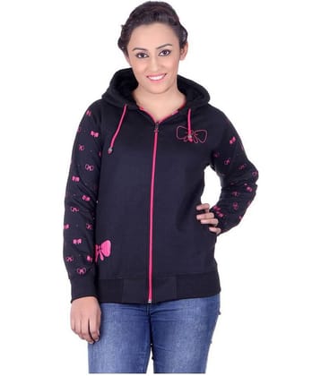 Goodluck Cotton - Fleece Navy Hooded Sweatshirt