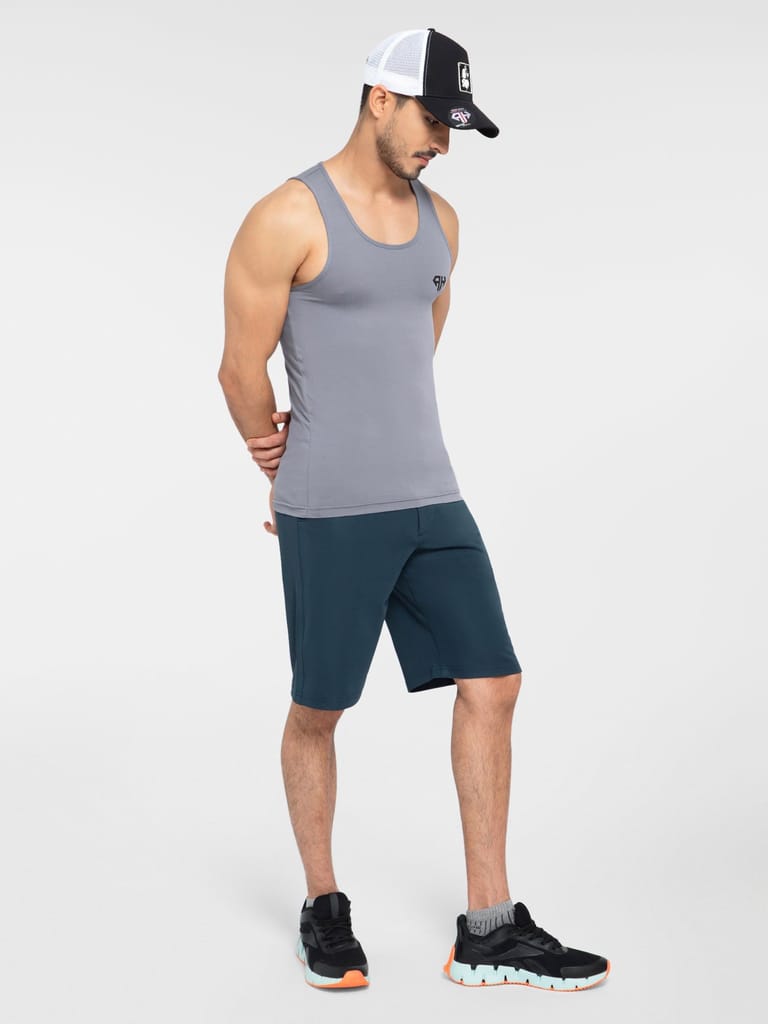 AH Gym Vest Light Grey 4-Way Stretch