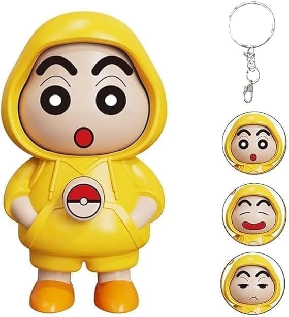 Mood Swings Keychain – Cute Face Changing Doll, Anime Cartoon Keychain, Expressive Flip Emotion Keyring for Men, Women, Teens – Unique Gift for Anime Lovers