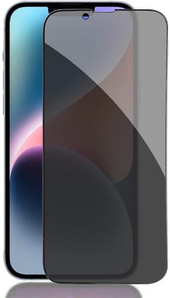 PLUGTECH Advanced Tempered Glass With Anti-Explosion 9H Hardness Edge-To-Edge Coverage Screen Guard for iPhone 14