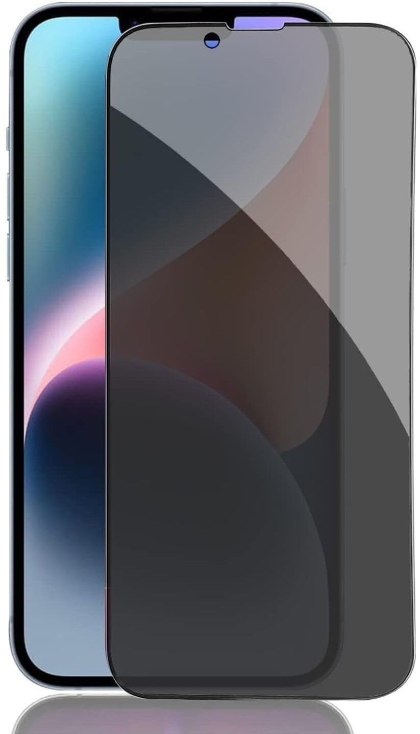 PLUGTECH Advanced Tempered Glass With Anti-Explosion 9H Hardness Edge-To-Edge Coverage Screen Guard for iPhone 14