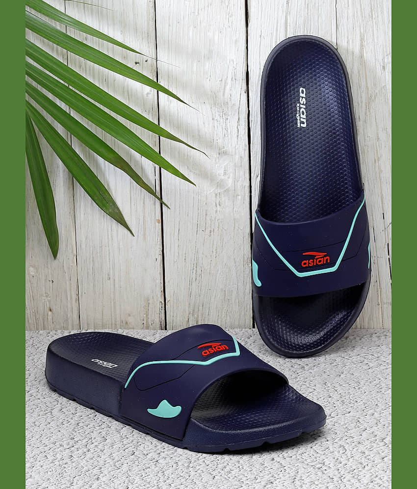 ASIAN Navy Men's Slide Flip Flop