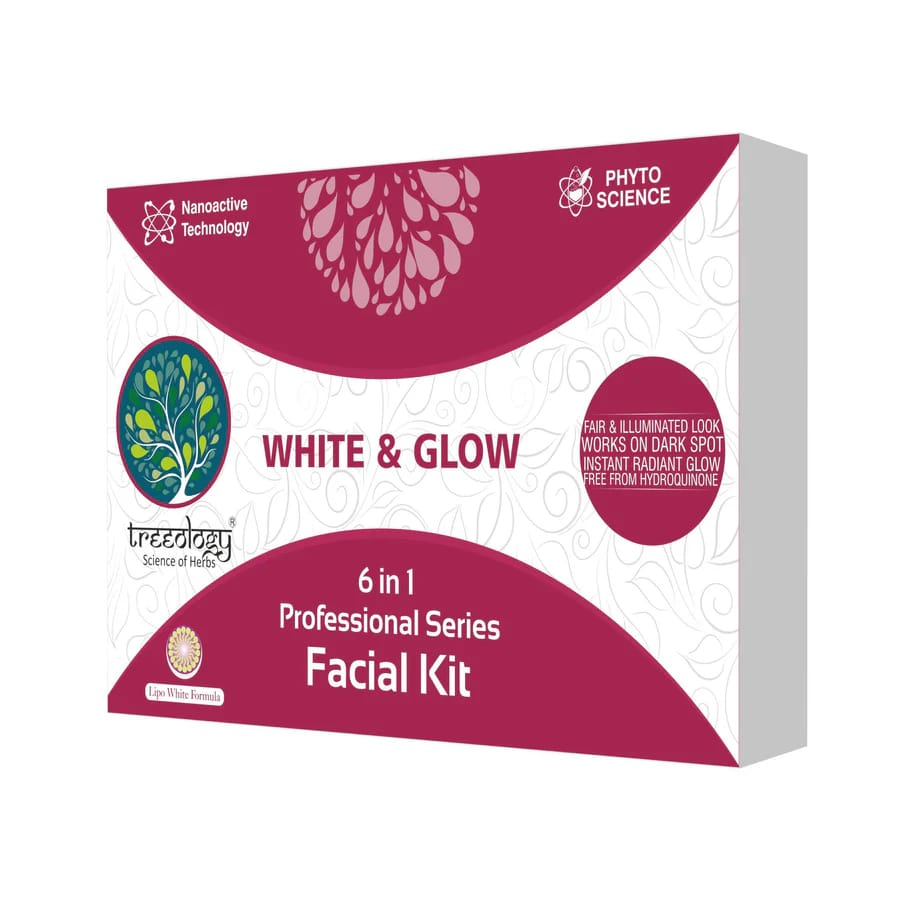Treeology White & Glow Facial Kit 6 in 1 for Radiant Skin