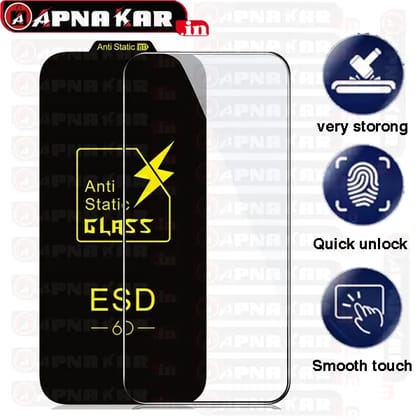 All Realme Anti Static Tempered Glass  ( anti static tempered glass )