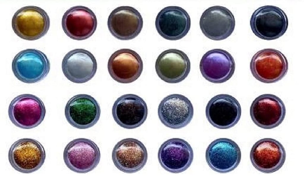 Elecsera Multicolor Eyeshadow Shimmer/Glitter Powder 24 Pcs 24 g (Multicolor) - Makeup - Eyes | Buy online on ZillyBuy