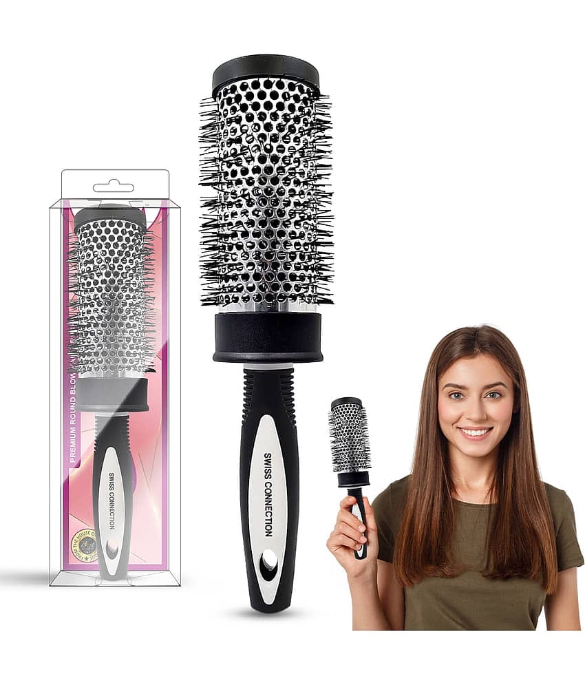 Swiss Connection Hot Curl Brush For All Hair Types ( Pack of 1 )