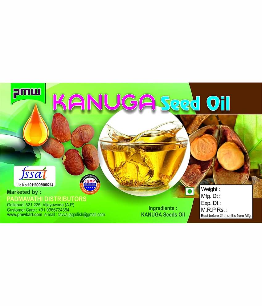 Kanuga Oil - Honge - Karanja - Pungai - Millettia Pinnata - Pongamia - Oil - 100 Ml