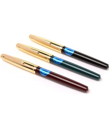 Srpc - Multicolor Fine Line Fountain Pen (Pack of 3)