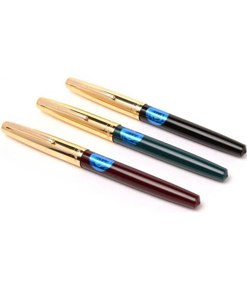 Srpc - Multicolor Fine Line Fountain Pen (Pack of 3)