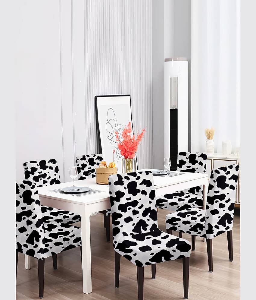 Cortina 6 Seater Polyester Chair Cover ( Pack of 6 )