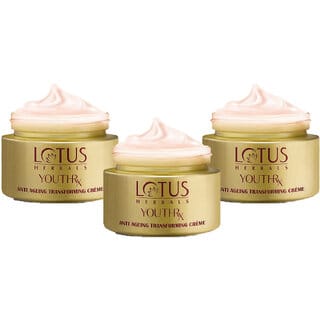 Lotus Herbals Youthrx Anti Ageing Transforming Cream  Spf 25   Pa  Preservative Free  50G  (Pack Of 3)