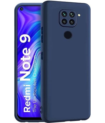 ZAMN - Green Silicon Plain Cases Compatible For Xiaomi Redmi Note 9 ( Pack of 1 )