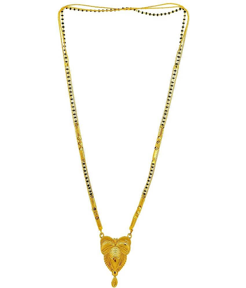JIPPA - Golden Mangalsutra ( Pack of 1 )