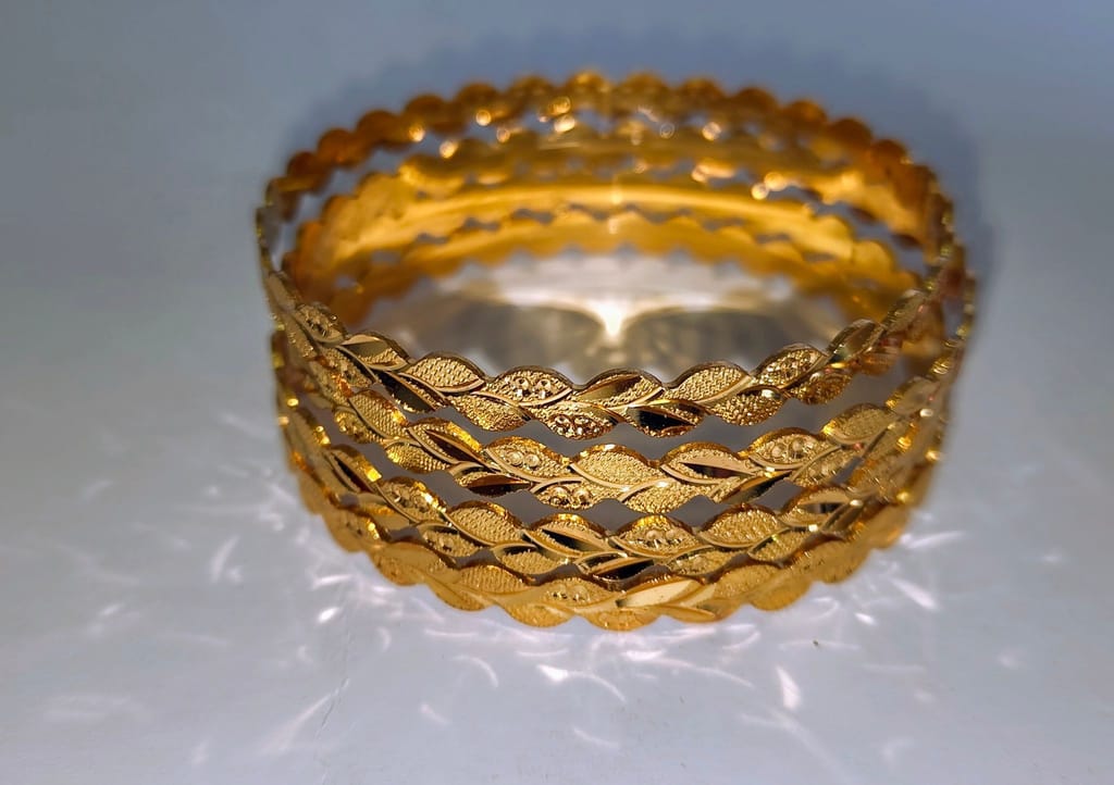 Gold plated Ring Bangles for Women