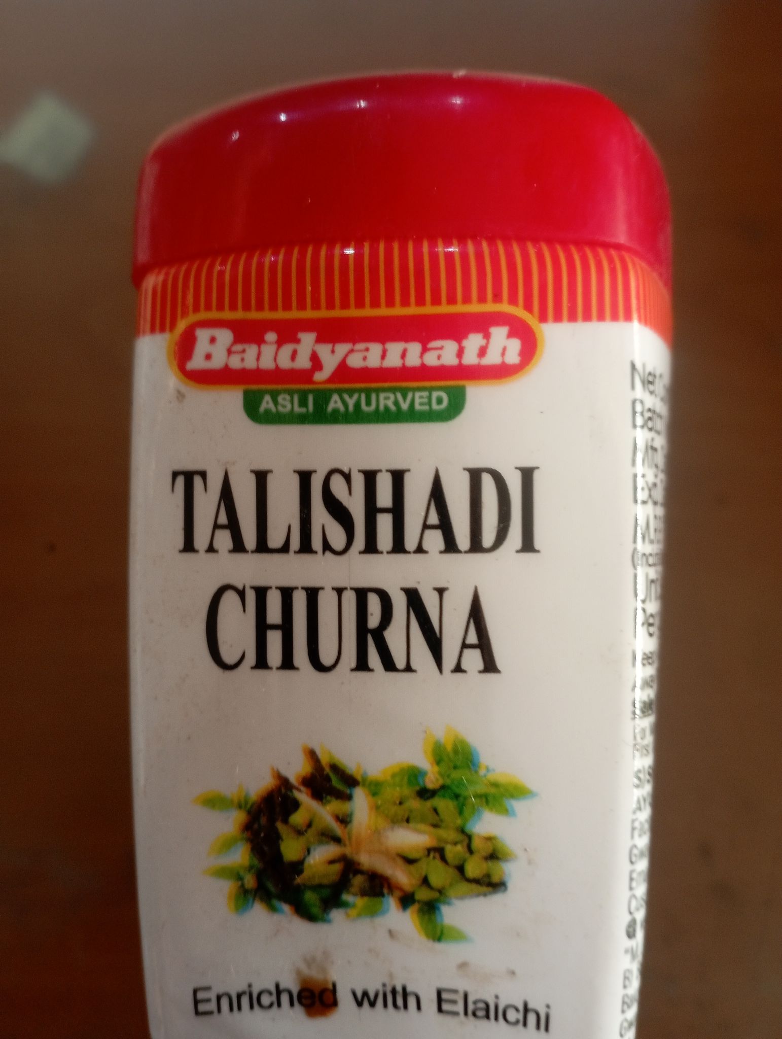 Baidyanath talishadi churna enriched with elaichi