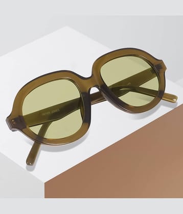Peter Jones Green Oversized Sunglasses ( Pack of 1 )