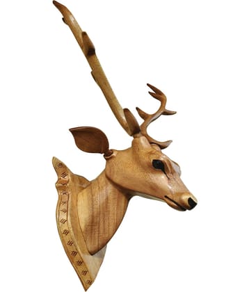 BK . ART  & CRAFTS Grey Wood Handicraft Showpiece - Pack of 1
