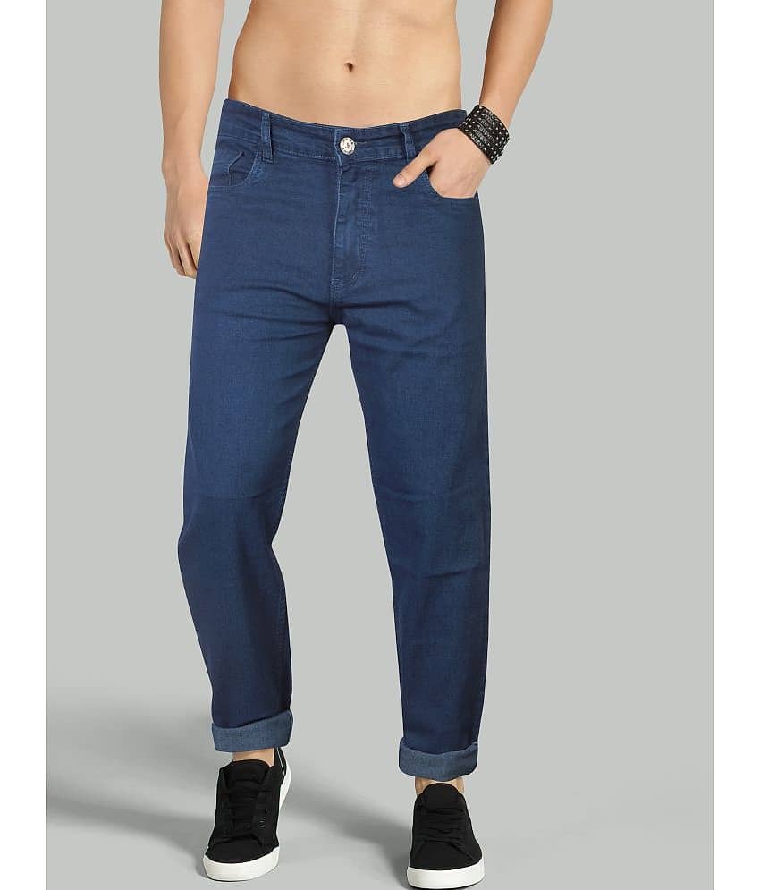 JB JUST BLACK Regular Fit Cuffed Hem Men's Jeans - Blue ( Pack of 1 )