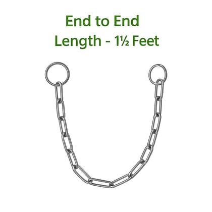 Steel Chain for Locking � Small � 1.5 Feet (Pack of 2) � Iron Metal Chain for Lock, Luggage Chain for Train, Cycle Lock Chain, Lock Chain for Gate & Multipurpose Security Use