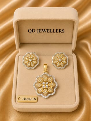 Florelle Gold Pendant Set Florelle Gold Pendant Set