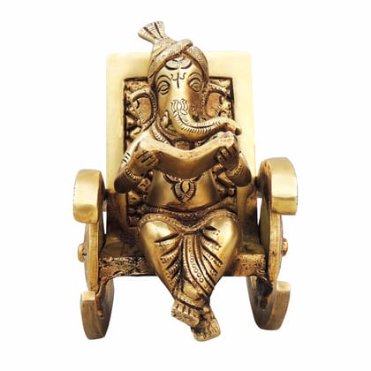 Brass Showpiece Ganesh Ji God Idol Statue (BSMAS1262 C)
