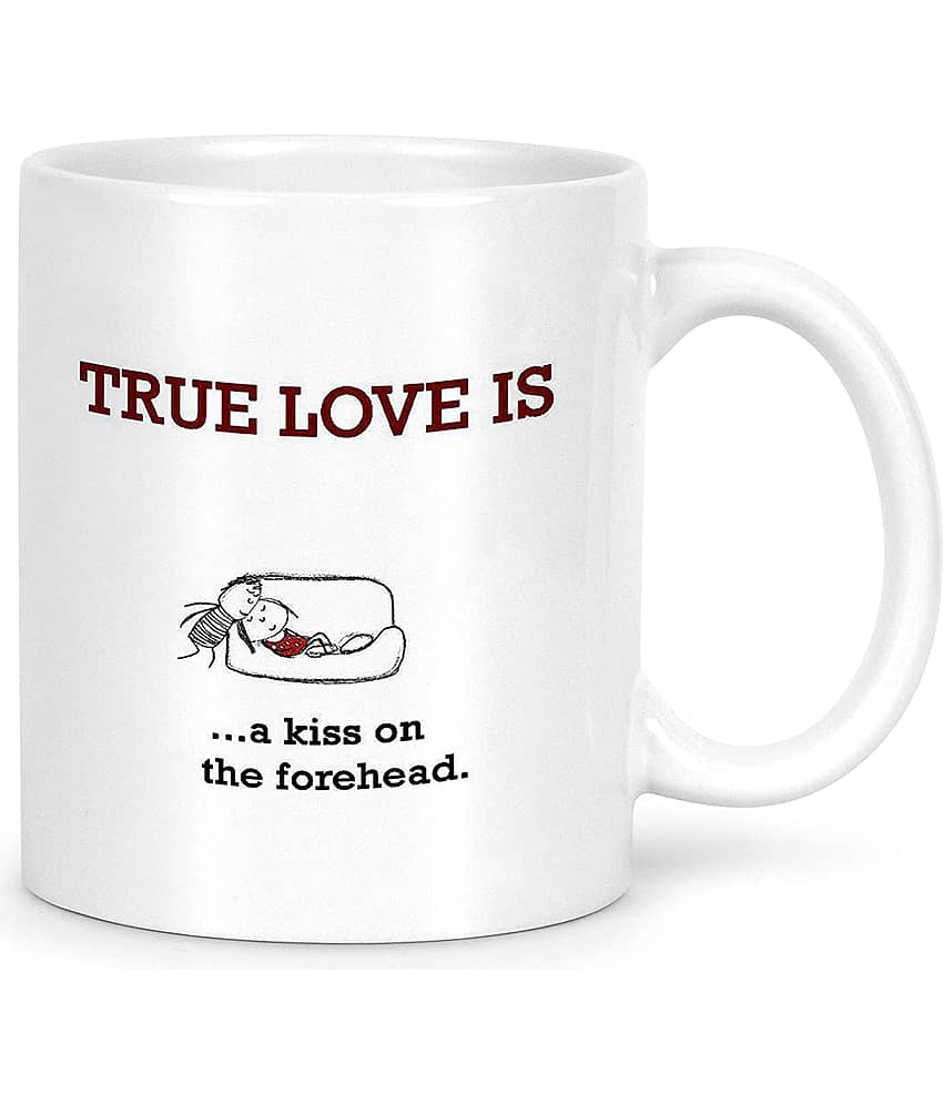 Idream Quote Printed Ceramic Coffee Mug 1 Pcs 330 mL