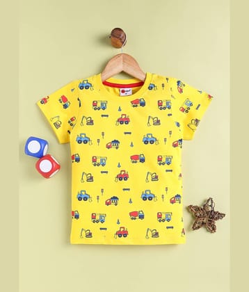 Mars Infiniti Pack of 3 Boys Cotton T-Shirt ( Yellow )