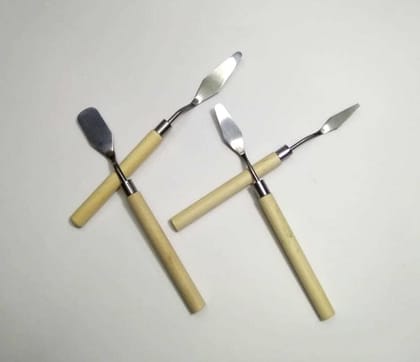 4Pcs Stainless Steel Artist Painting Palette Knife Mini