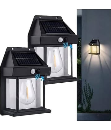 ZESTRUM 5W Solar Outdoor Wall Light ( Pack of 2 )