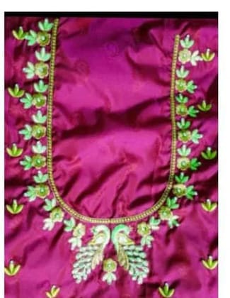 Elegant Floral Print Blouse Piece