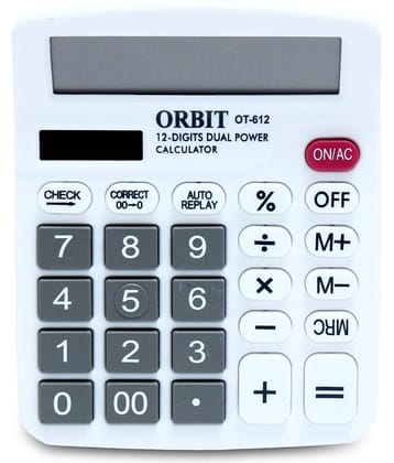 ORBIT CK 12 Digits Basic Calculator