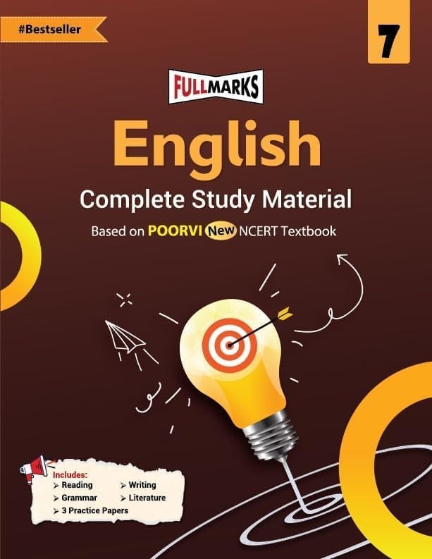 FULL MARKS POORVI COMPLETE STUDY OF ENGLISH CLASS 7 FOR 2026 EXAMS -FULENG7 [Paperback] [Oct 30, 2024] Arihant