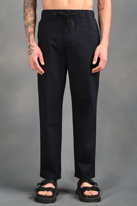 ILYZLY Navy Blue Linen Pant-30