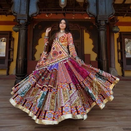 Pink Purple Designer Printed Lehenga Choli